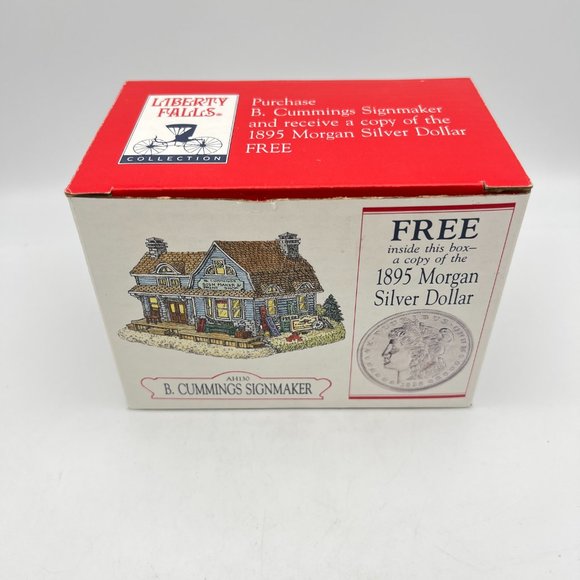 Liberty Falls B CUMMINGS SIGNMAKER AH130 Americana Holiday Village 1997 NEW - Picture 3 of 15